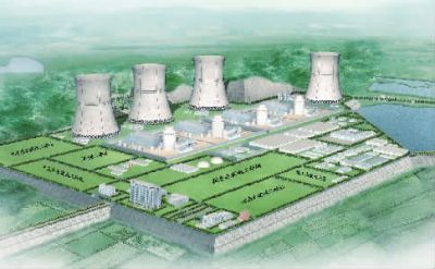 小墨山核電廠效果圖。（本版圖片由湖南核電有限公司提供）